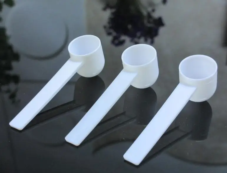 1000pcs Professional White Plastic 5 Gram 5g Scoops/Spoons For Food