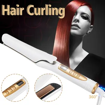 

110-240V 2 in 1 Curling Irons Ceramic Curler Electric Fast Hair Straightener 4D Wet Dry Hair Curling Iron Temperature Adjustment