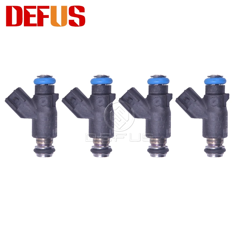 

DEFUS 4pcs Tested 25377440 Flow Matched Fuel Injector Bico for Mitsubishi Junjie 4G93 1.8L L4 200-2016 16400-010-0000 2537 7440