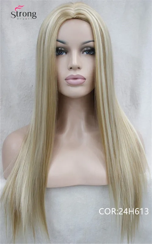 4118  24H613 blonde mix long straight wig 45$` (1)