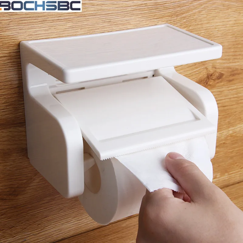 White Plastic Paper Holder Japan Style 6004 Roller Paper Holder Durable