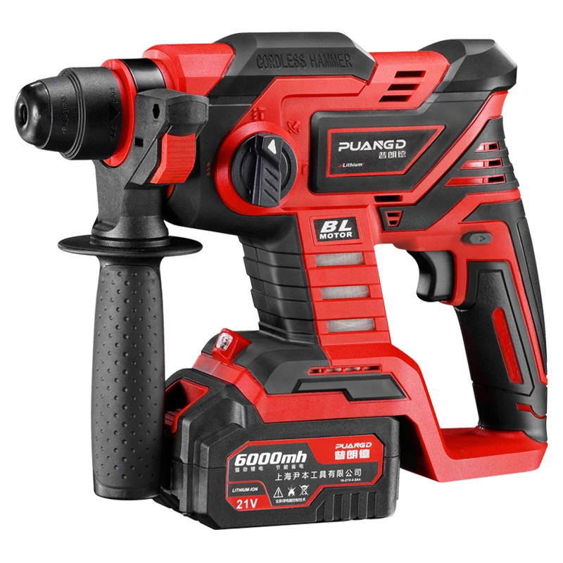 Brushless Cordless Hammer Impact Drill Lithium Battery Multifunction