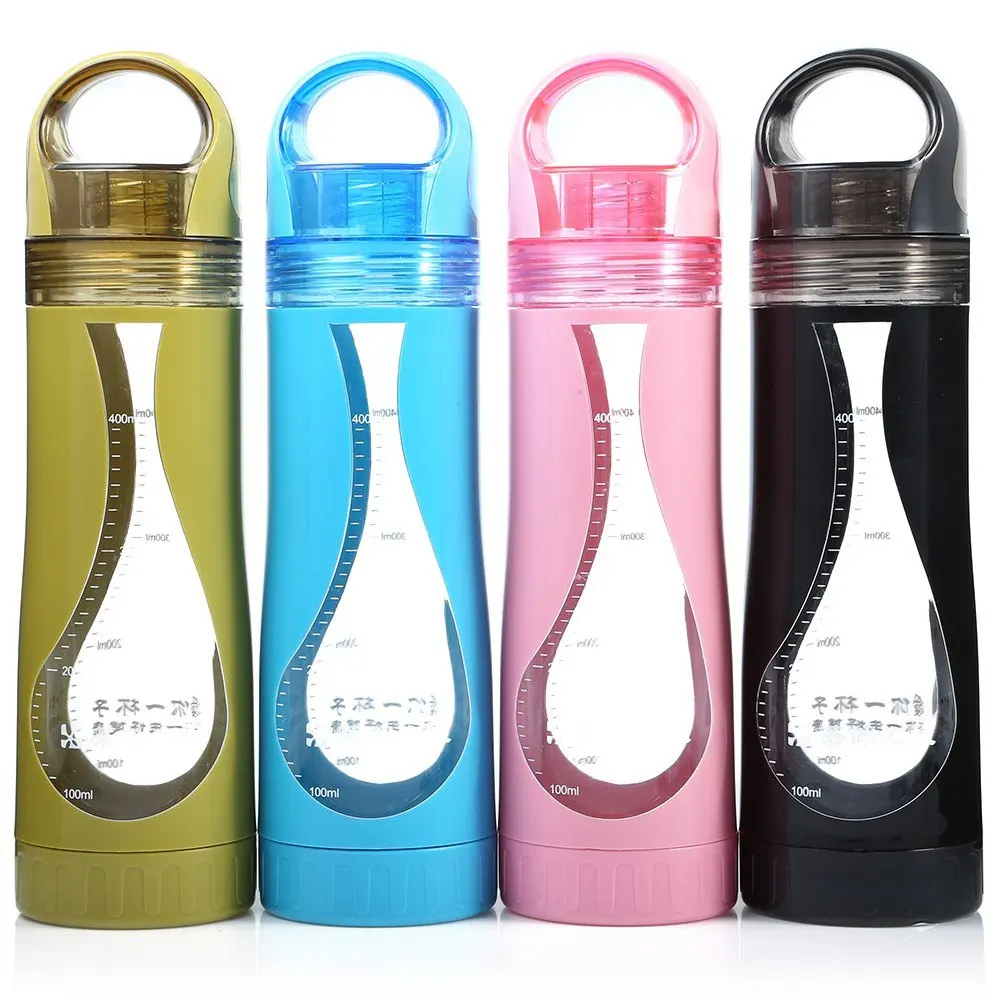 2017 Original 500ML Portable Water Bottle PC Double Layer Travel Hiking