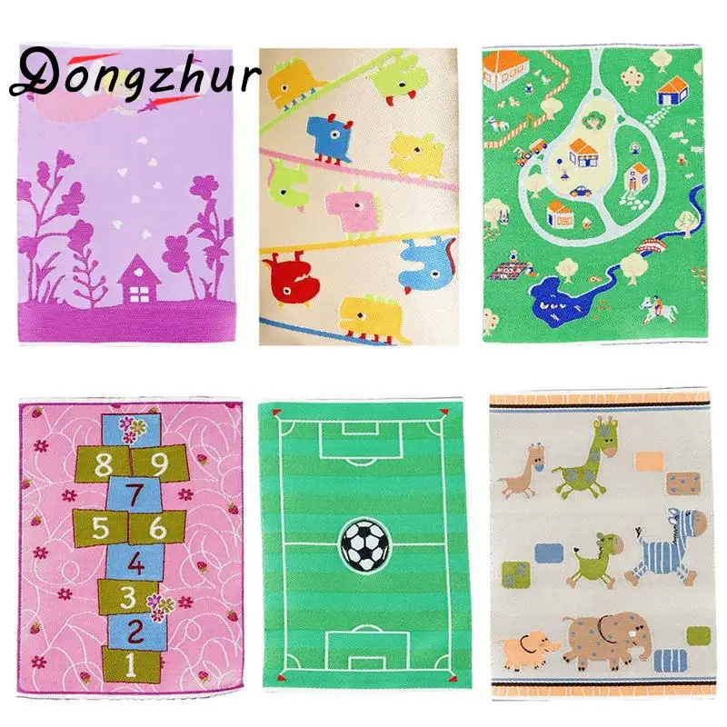 

1:12 Accessories Carpet Rayon Thread Cartoon Mini 7 Colors Doll House Cartoon Pattern Turkish Carpet Dollhouse Miniatures