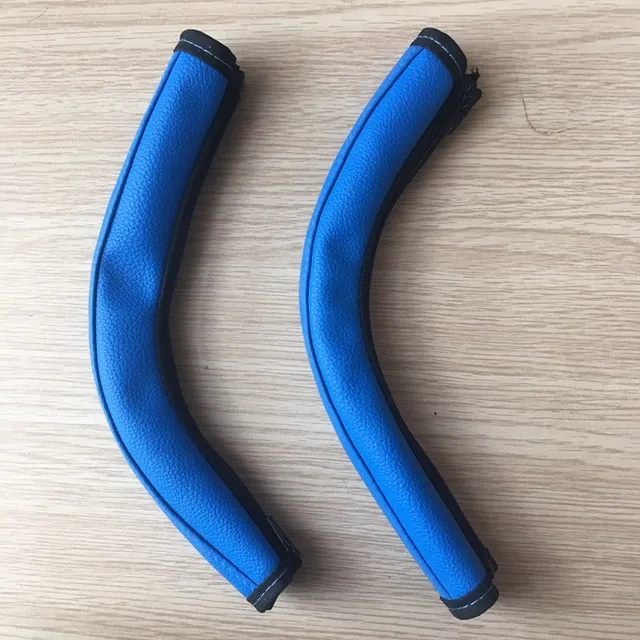 Baby Stroller Armrest For Cybex balios s push bar Pu Protective Case Cover 28x24x12cm  Handle Wheelchairs Strollers Accessories Blue