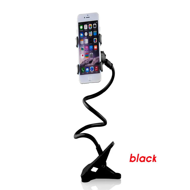360 Degree Rotation Double Clip Phone Holder for Desk Office Kitchen Lazy anyphones Plastic Mobile | Мобильные телефоны и