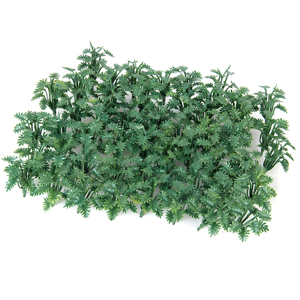 50pcs Plastic Railway Landscape Model Ground Cover Grass with Crushed Leaves