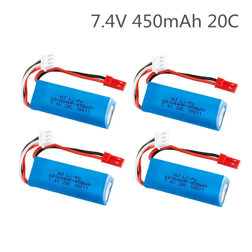 7 4 V 450mAh 20C литий-полимерная батарея для WLtoys K969 K979 K989 K999 P929 P939 RC автомобильные