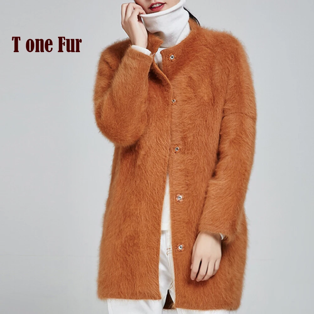 2018 New Arrival 100 Genuine Mink Cashmere Cardigans Casual Fashion Real Mink Cashmere Sweater