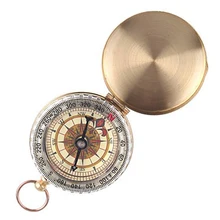 1 шт. наружные Классические карманные часы стиль античный компас для лагеря Карманный компас рыбалка, кемпинг, туризм, охота, латунь цвет
