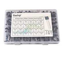 840 шт./компл. 24 значения TO-92 транзисторный набор BC327 BC337 BC547 транзистор 2N2222 3904 3906 C945 PNP/Силовые транзисторы NPN транзисторы пакет