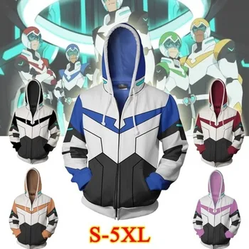 

Japan Anime Men Women New Lance Voltron 3D Printed Cardigan Men Zipper Hoodie Coat Cosplay Costume Cartoon Zip Up Hoody