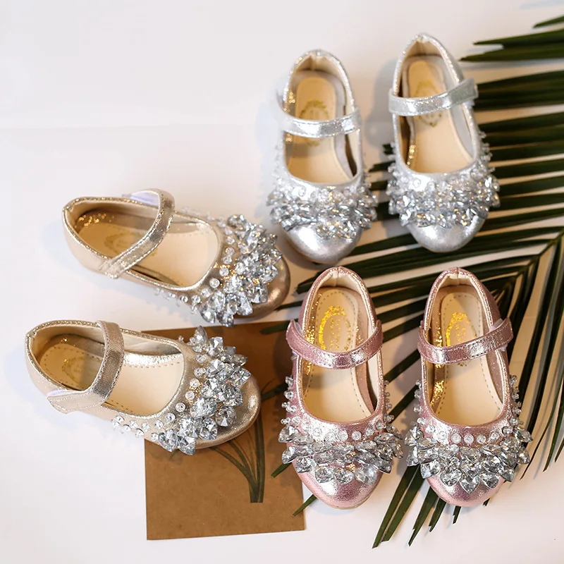 

2018 Spring Autumn New Rhinestones Fashion Sequin Baby Girls Shoes Comfortable Kids Shoes