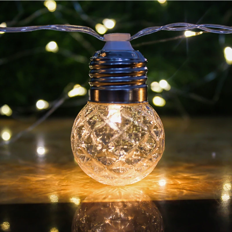Luzes de Fadas Luzes da Corda ao ar Livre à Prova Energia da Lâmpada String Guirlandas Solares Jardim Natal Decorativo Solar Dwaterproof Água Led 3 corda ao ar livre à prova dwaterproof água energia da lâmpada solar