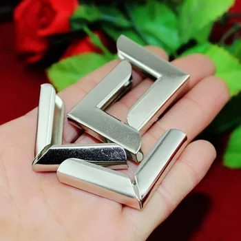 

White Color Book Scrapbooking Album Menu Folder Corner Protectors 32*8*5mm,Fit 5mm thickness book,5Pcs