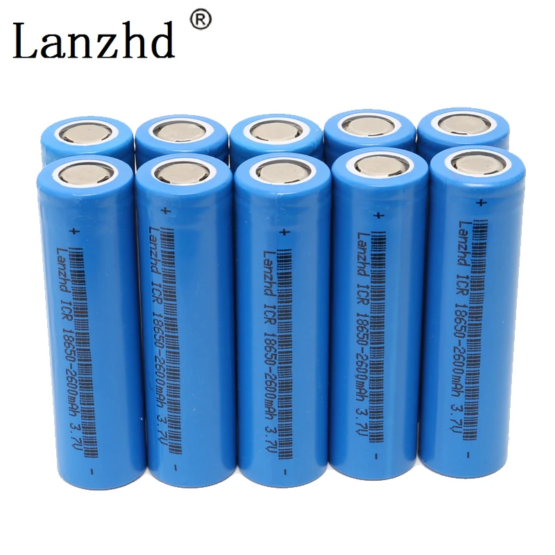 8-40 шт перезаряжаемая 18650 батарея 2600mAh литий-ионная батарея 3,7 V для samsung 18650 литиевая батарея для фонарика ноутбука игрушка