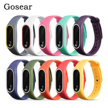 

Gosear 10 PCS Silicone Wristband Strap Bracelet Band Replacement for Xiaomi Xiomi Xiao Mi Band Miband 2 II Band2 Accessories