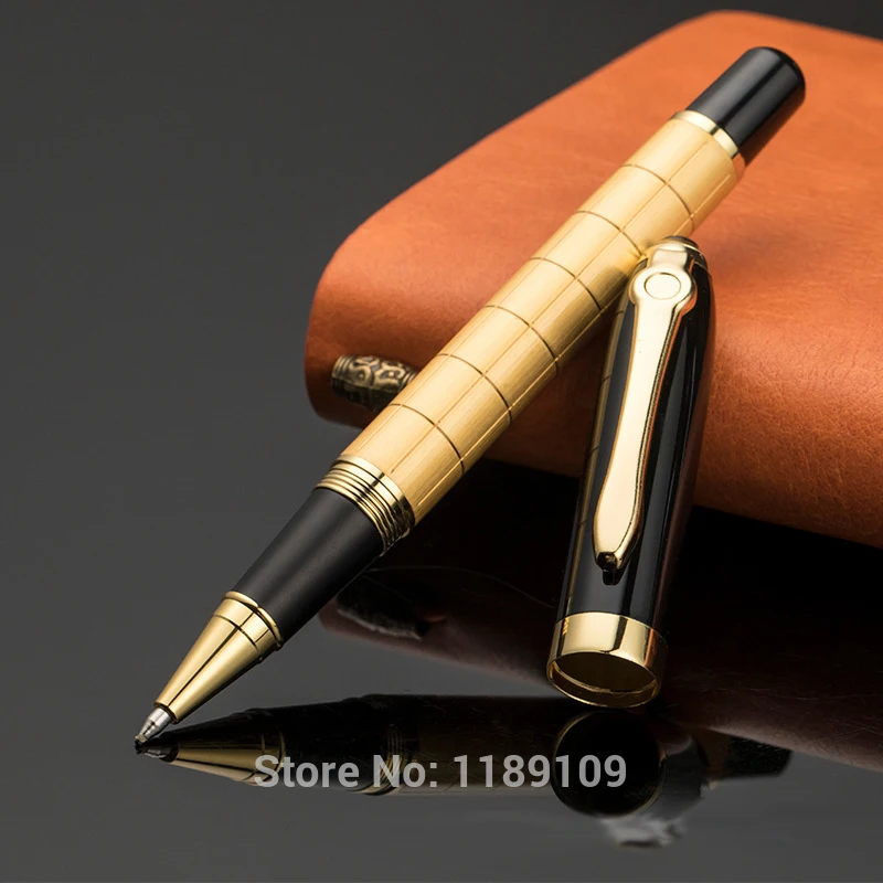 

Luxury Create Gold Steel Heavy Metal Ballpoint Pens Caneta Writing Supplies 6874