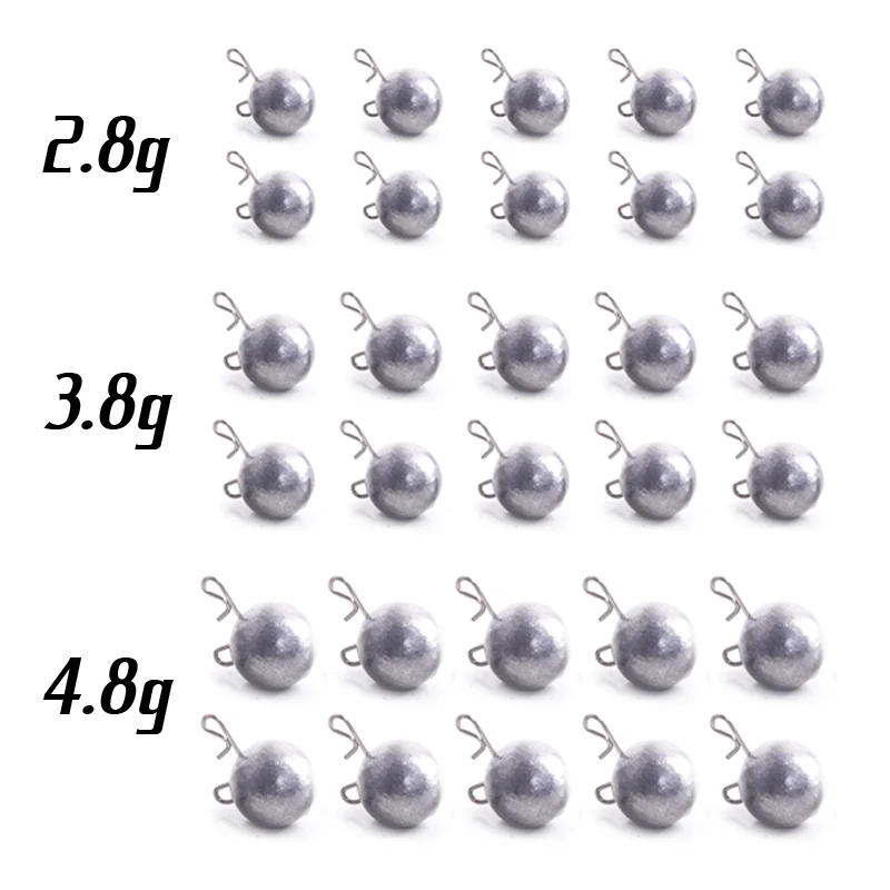 10 قطعة 2.8g 3.8g 4.8g العالمي طعم سمك الوزن مباراة كرنك هوك يطير الصيد هوك الكارب رأس هزاز للصيد الصيد اكسسوارات