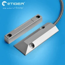 Etiger Wired Rolling Shuter Sensor Magnetic Switch Home Burglar Alarm Detector OC-55 Normally Closed NC door sensor