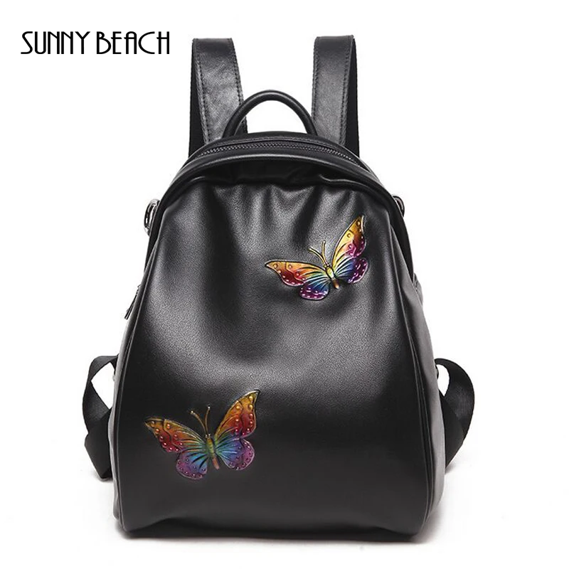 Buy SUNNY BEACH Brand Women Black Genuine Leather