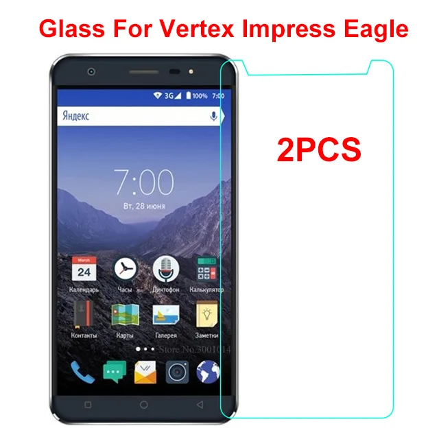 2 шт., Vertex Impress Eagle, закаленное стекло 5,5 дюйма, защитная пленка для экрана Vertex Impress Eagle