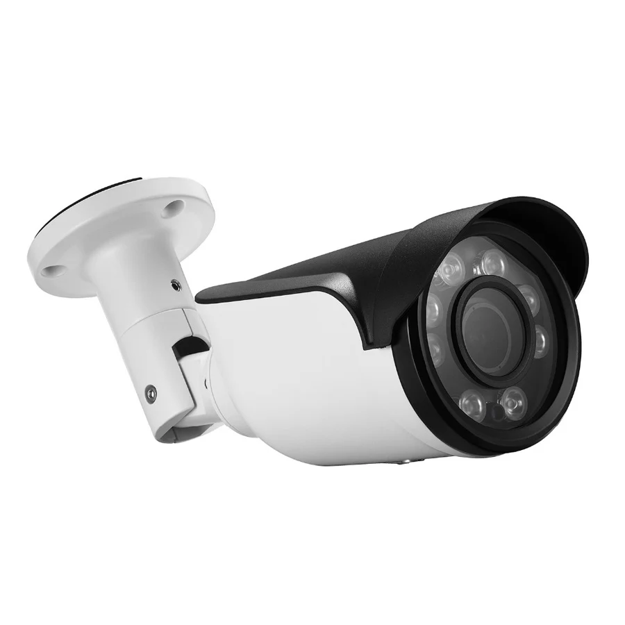 Digital WDR 3X Auto Zoom 2.8mm-12mm Motorized Lens IP Camera 1080P IR Bullet Outdoor Security Camera IP 8PCS ARRAY LED