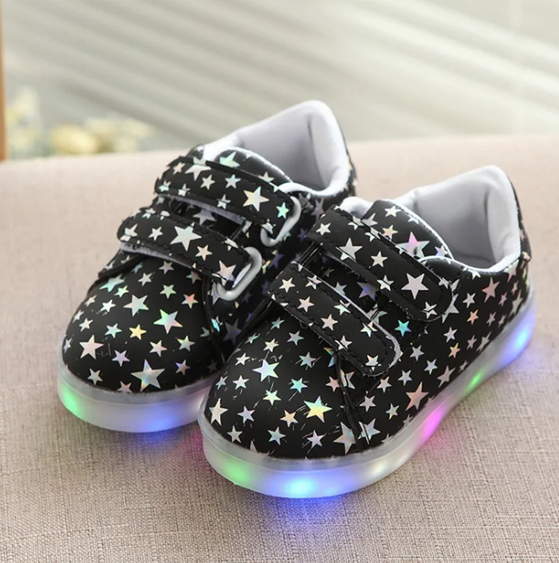 

Children Shoes With Light 2017 Autumn Baby Boys Girls LED Light Shoes Chaussure Enfant Kids Fashion Breathable Boys Sneakers