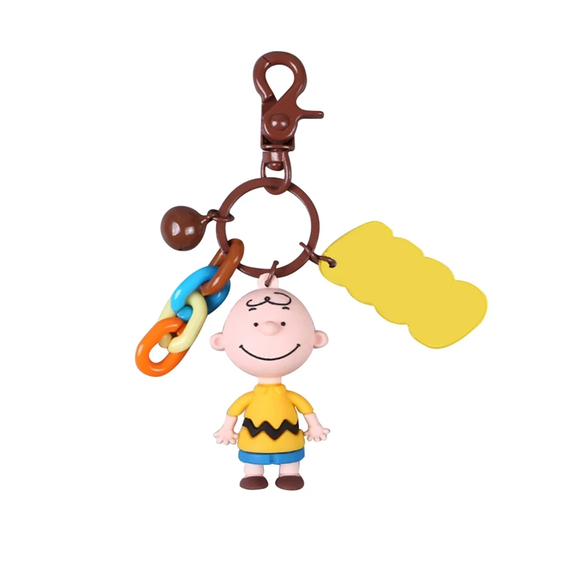 

Cute Cartoon Figure Action Anime Doll Keychain With Bell Charms Pendant For Women Bag Car Key Accessories Keyrings