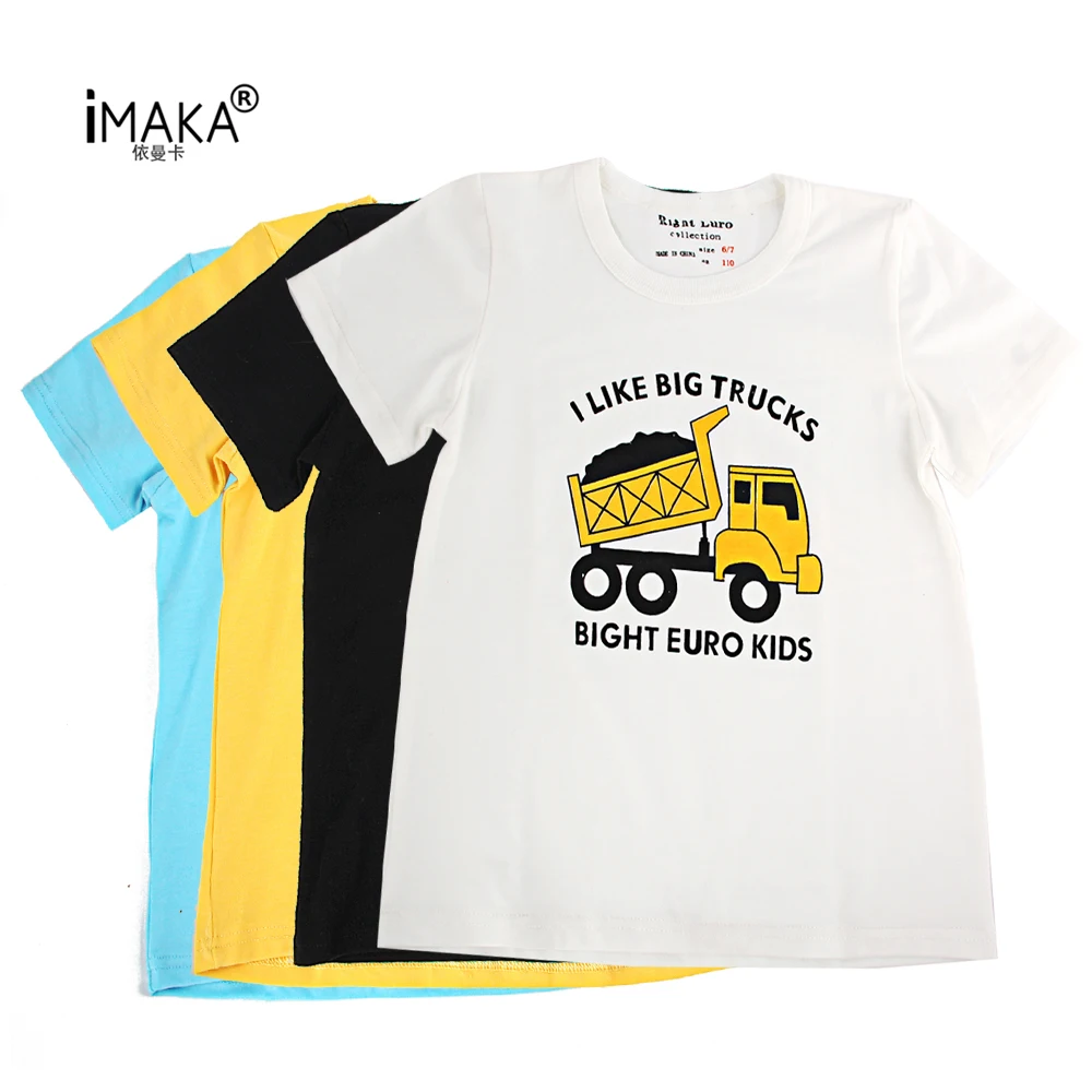 2017 Cotton Boys Girls T-shirts Short Sleeve Kids T-Shirt Tees Children Tops Cute Cartoon Car Boy Sportswear Shirt Clothes Clearance (1)