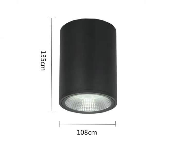 Conduziu a Iluminação Preto Shell Rodada Lâmpada Led Downlight 110 v 220 230 240 Quarto Cozinha Interior no Local Ip65 15 w Cob 3 QQ??20190624161308