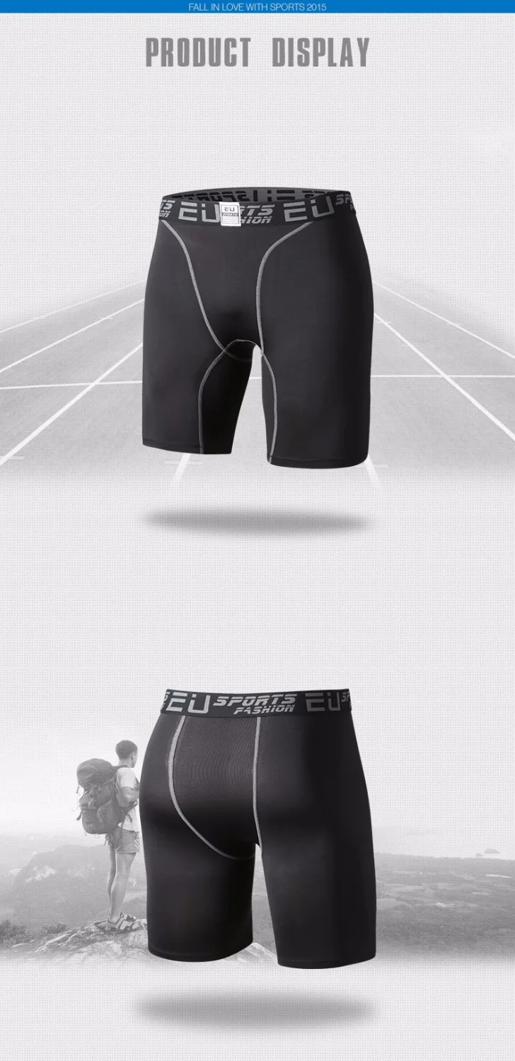 Men's Compression Tights Shorts Manpris Casual cropped trousers Tight Fitness Gym Skinny Running Yoga Fight Short for Man XXXL