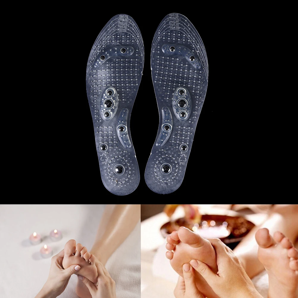 1Pair Invisible Foot Massage Insoles Therapy Health