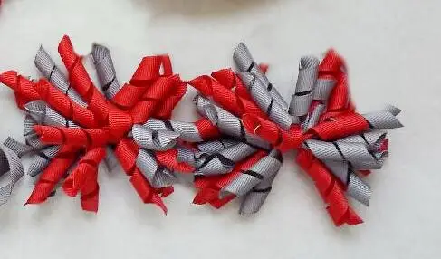 Вьющийся бантик заколки для волос заколка-цветок детская Для женщин Corker заколки предмет гордости резинки для волос в виде цветных аксессуары 220 шт. PD007
