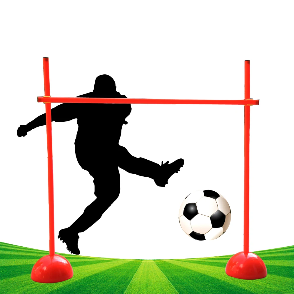 

Simple Football Gate Water Injection Base Football Door Pole Flag Logo Bar Training Equipment Sign Obstacle Marker Rod 1 Set