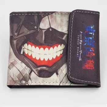 

Japanese Anime Tokyo Ghoul Kaneki Ken Mask Design PU Short Wallet Purse Type A