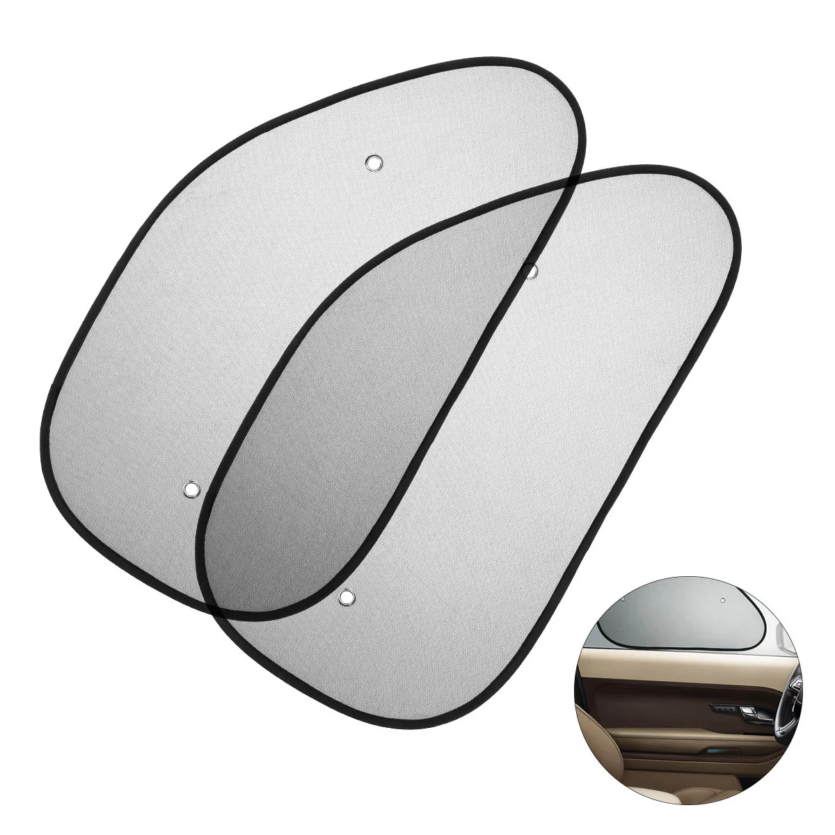 

2pcs/pair Auto Car Side Window Sunshade Mesh Cover With Suction Cup Anti Sun UV Sun Shades Protector for Block Sunlight Heat