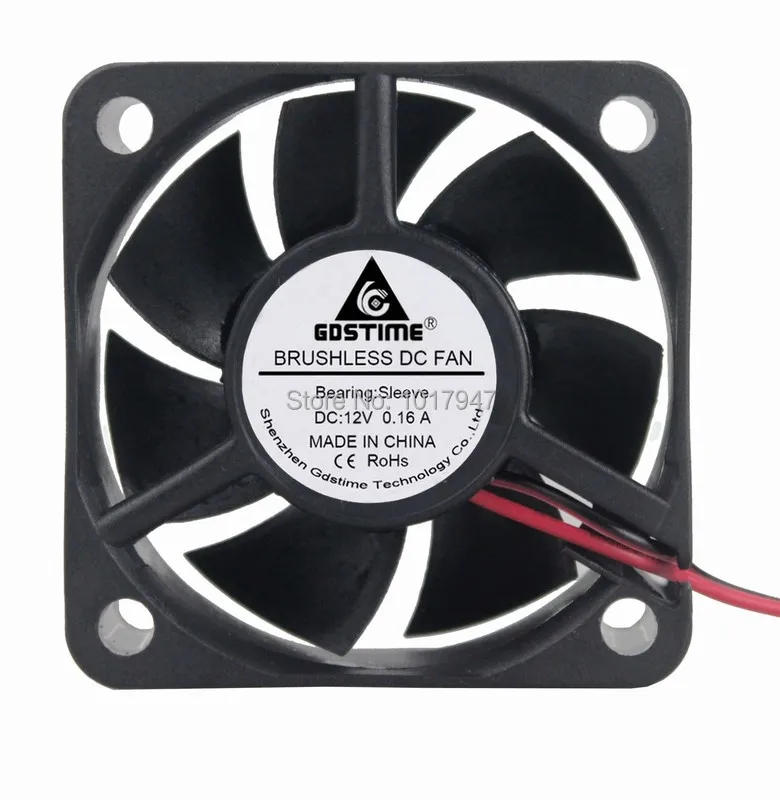 200 шт./партия Gdstime DC 12 В 2Pin 50 мм 5020 50x50x20 охлаждения Cooler канал вентилятор|flow fan|cooling fan