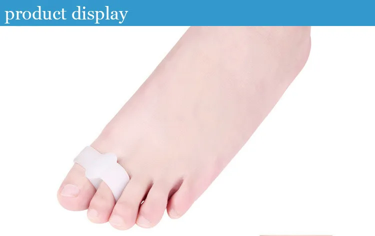 Большой палец ноги двойной отверстие втулки вальгусной силиконовый разделитель для большого пальца сепаратор для ухода растягивающий сепаратор банен Корректор осанки боль в носке