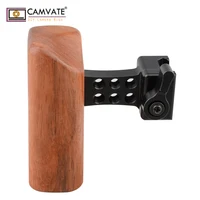 camvate dslr עץ ידית CAMVATE DSLR עץ ידית אחיזת פרקט (יד שמאל) עם סוואט Rail קלאמפ & מעקה בטיחות (70 מ"מ) C1532 אבזרי צילום במצלמה (5)