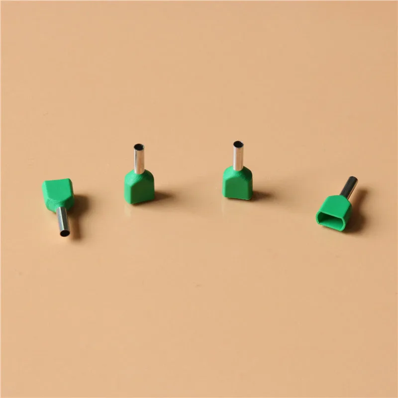 

TE4012 insulated TWIN CORD end terminals suit 3.8mm2 Cable Wire Connector Crewel tube preinsulating terminals 100PCS/Pack
