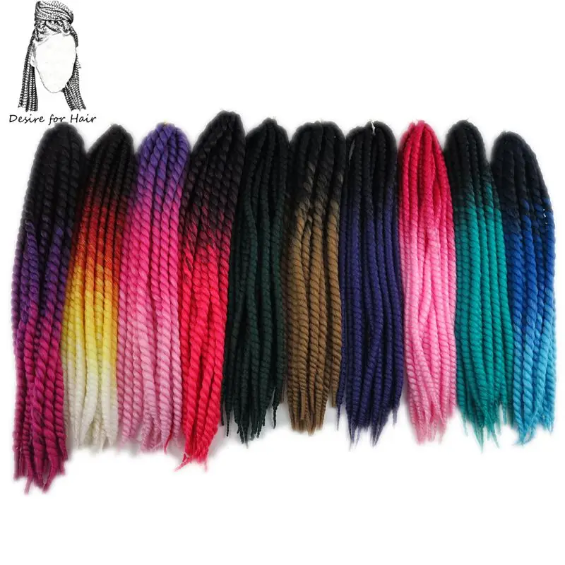 

Desire for hair 1pack 120grams 12strands synthetic havana twist hair ombre two tone 3 tone color crochet braids hair extensions
