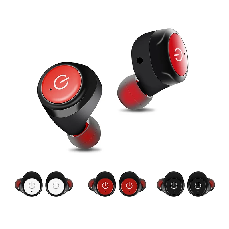 Portable Wireless Bluetooth Headset Mini Dual Ear Stealth Bluetooth Headset Sports In Ear Earphone For Iphone Sumsang Smartphone