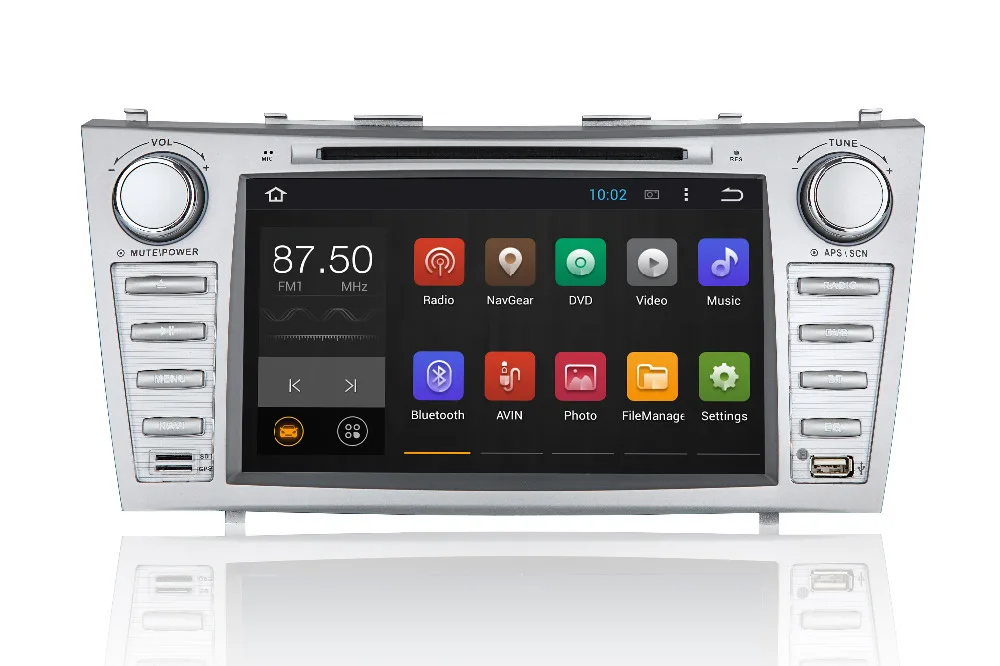 Best 2G RAM Quad Core Android 7.1 Car DVD GPS Navigation for Toyota Camry 2007 2008 2009 2010 2011 Head Unit Radio Bluetooth Wifi 0