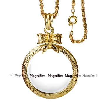 

Fashion Necklaces and pendant 65cm long chain Women Necklaces With Magnifying Glass Pendants Daily Reading Purpose Free shipment