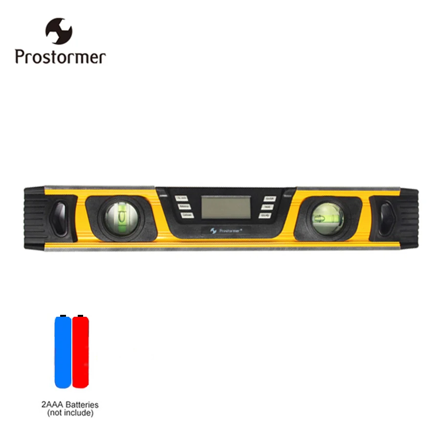 

Prostormer 40/60 cm digital level digital display electronic 360 degree inclinometer with magnet horizontal tilt angle tester