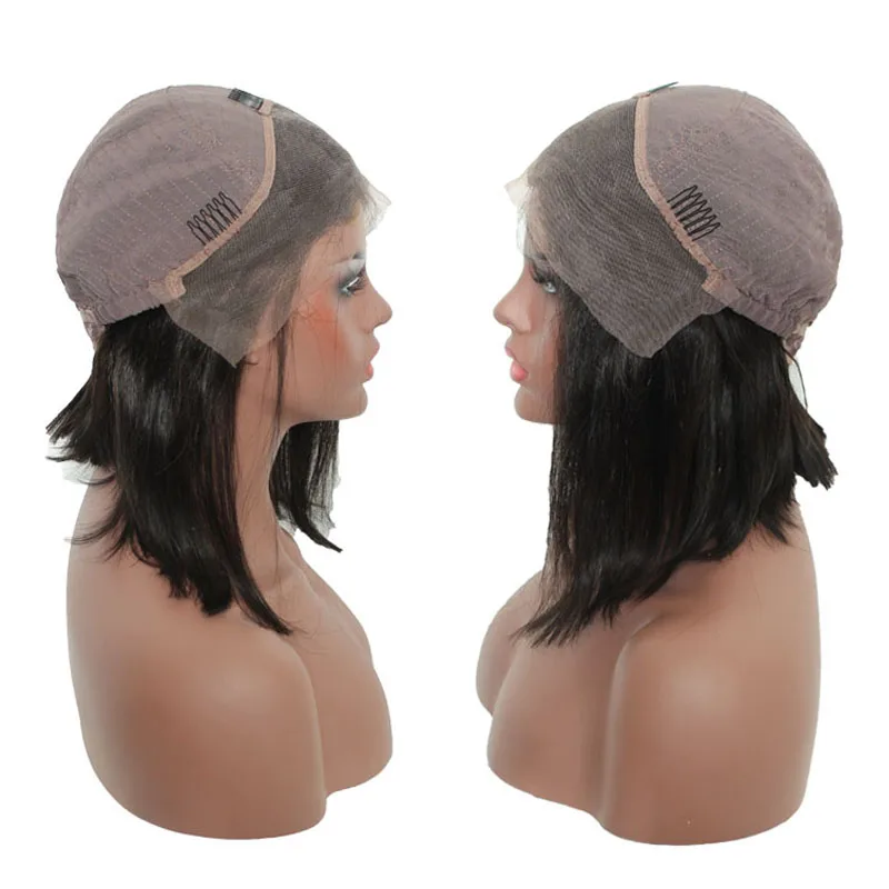 Honey-Queen-150-Density-Lace-Front-Human-Hair-Wigs-Straight-Bob-Wigs-Brazilian-Remy-Hair (4)