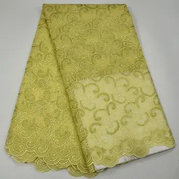 

Newest 100% Double Organza Mesh African French lace with stones High quality African lace dress Embroidery Tulle lace XY93004