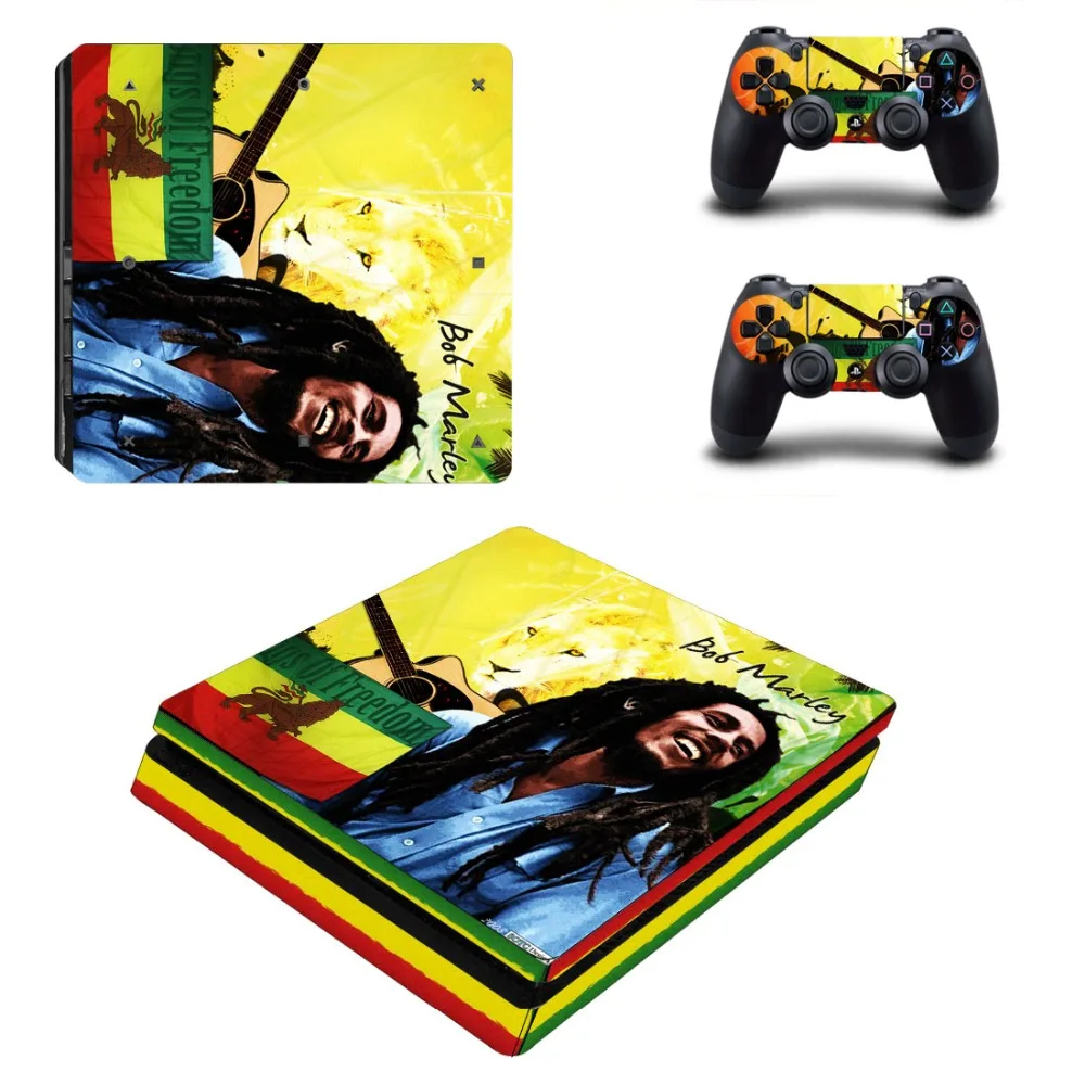 

Songs Of Freedom US Song PVC Skins PS4 Slim Sticker for Sony for Playstation 4 S Slim Console And Contriller Stickers Cover