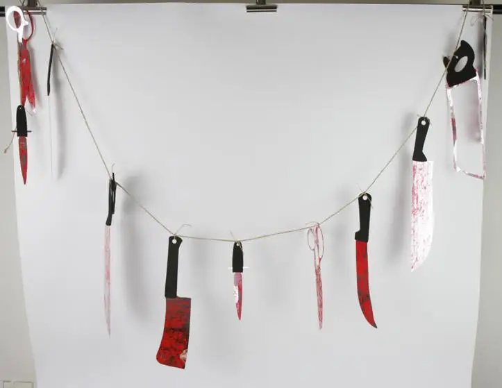 5*  Torture Tools Garland Hanging Decoration  Halloween Horror Decoration
